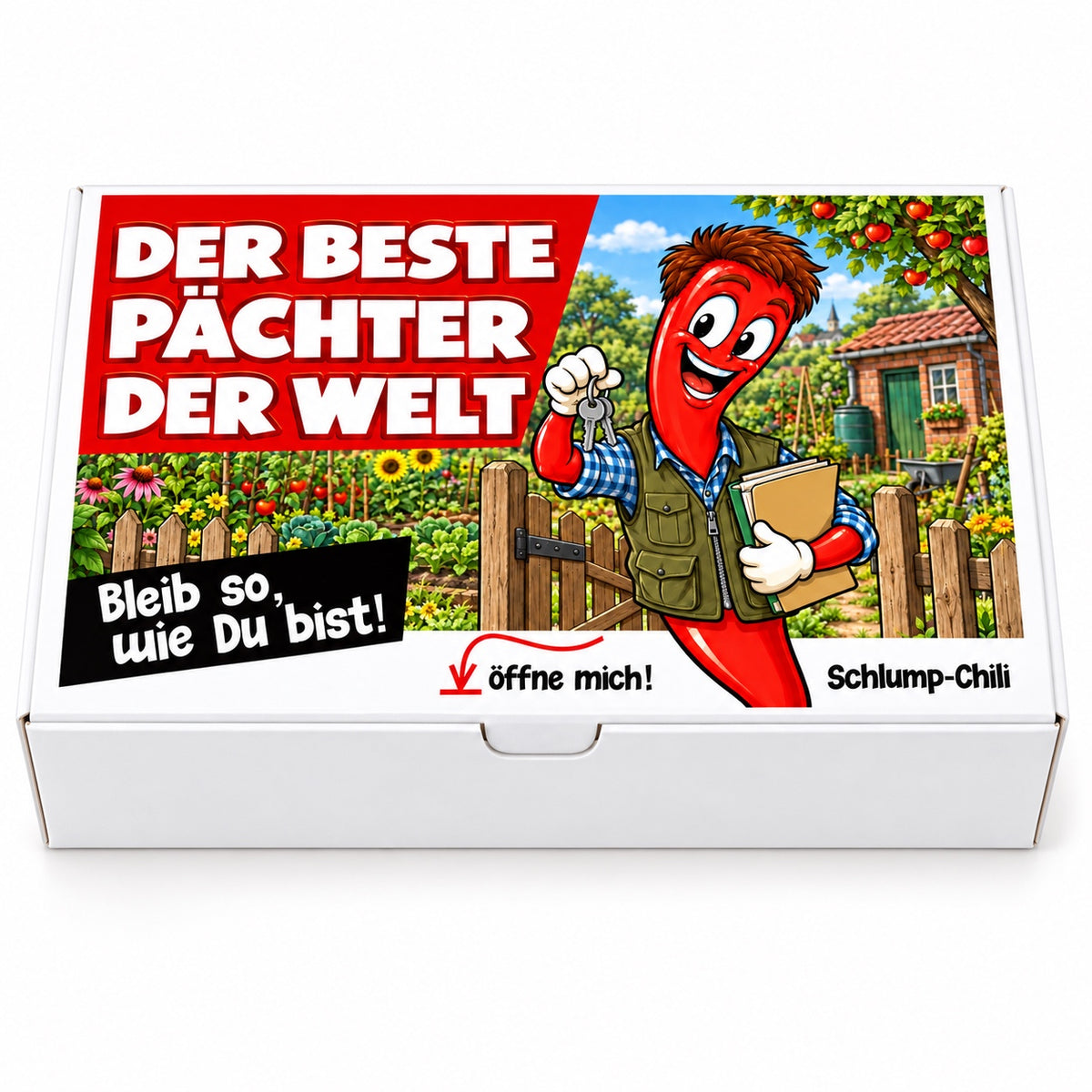 Geschenkbox Der beste Pächter der Welt – Vorderansicht