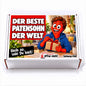 Der beste Patensohn der Welt – weiße Geschenkbox, Vorderansicht