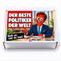 Der beste Politiker der Welt – weiße Geschenkbox, Vorderansicht