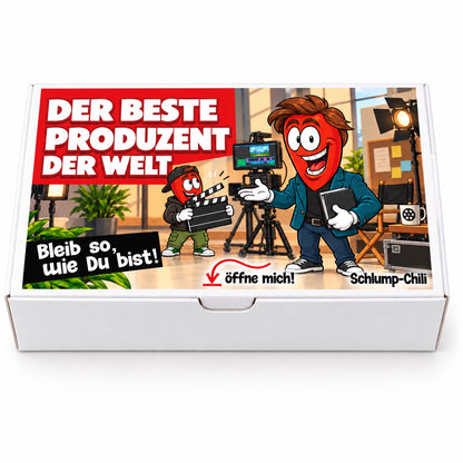 Der beste Produzent der Welt – Geschenkschachtel frontal