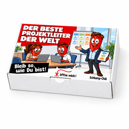 Der beste Projektleiter der Welt – Geschenkschachtel schräg