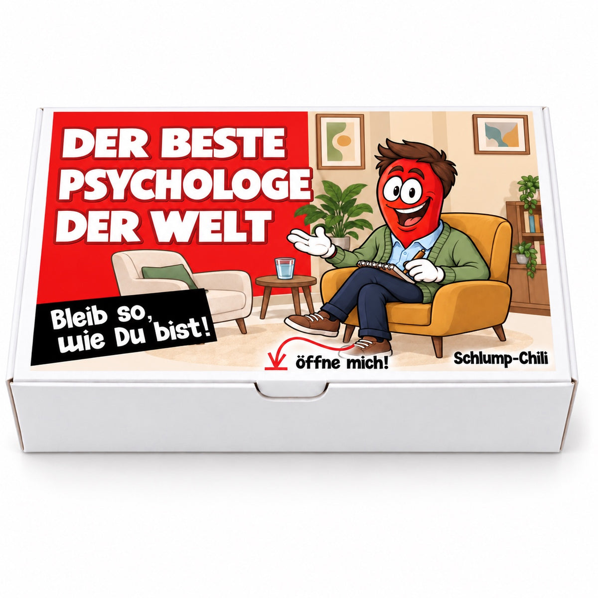Der beste Psychologe der Welt – Geschenkschachtel frontal