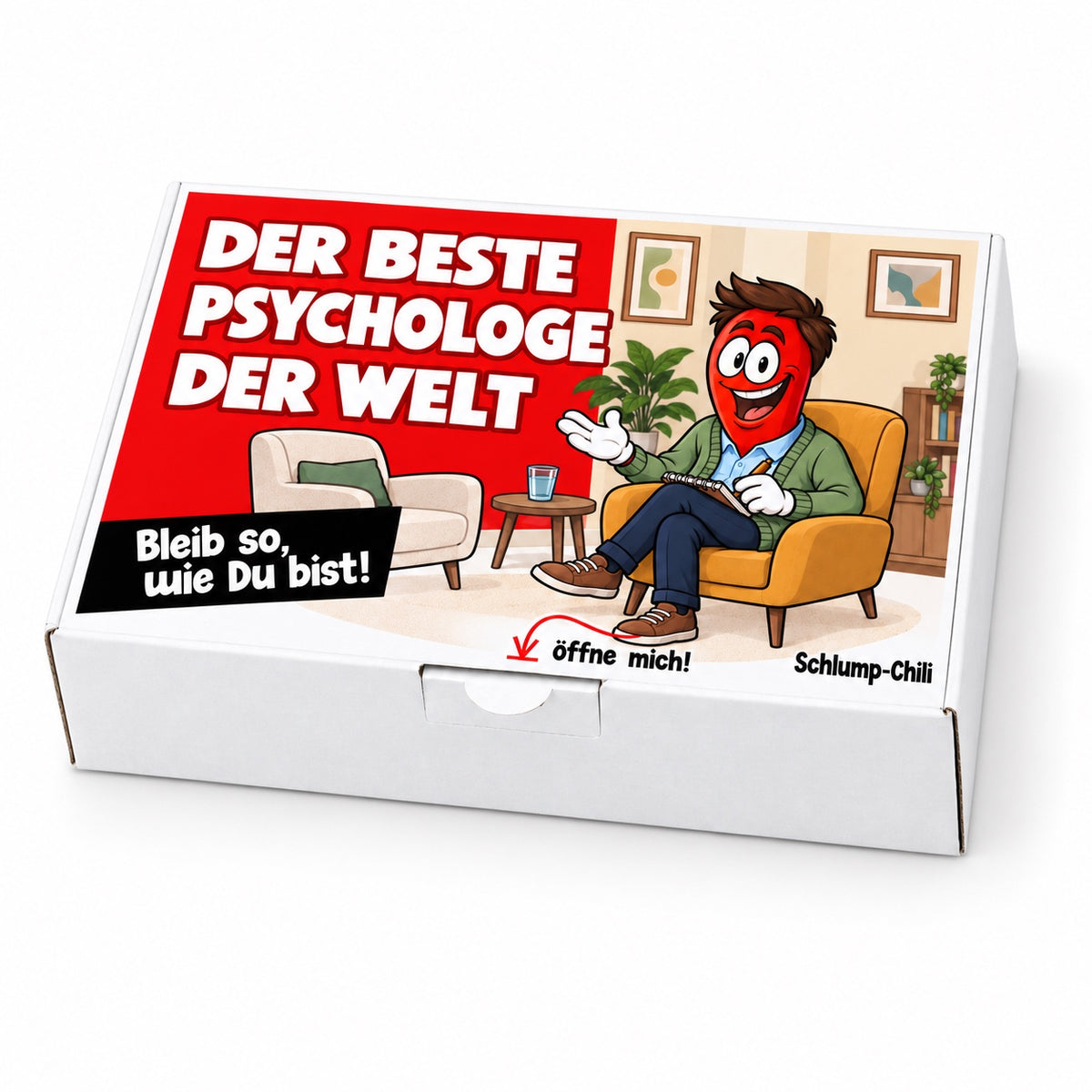Der beste Psychologe der Welt – Geschenkschachtel schräg