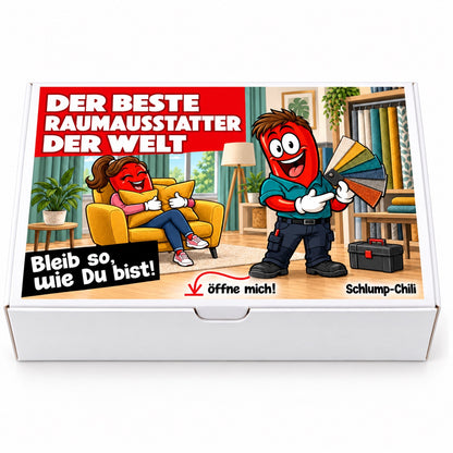 Der beste Raumausstatter der Welt – Schachtel frontal