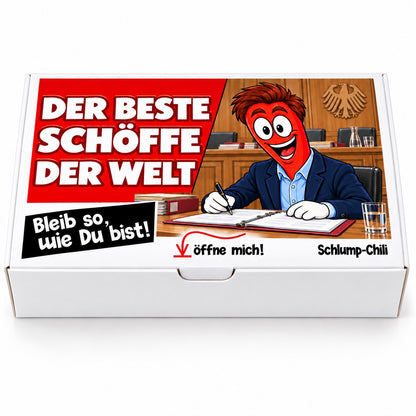 Der beste Schöffe der Welt – Geschenkbox Vorderansicht
