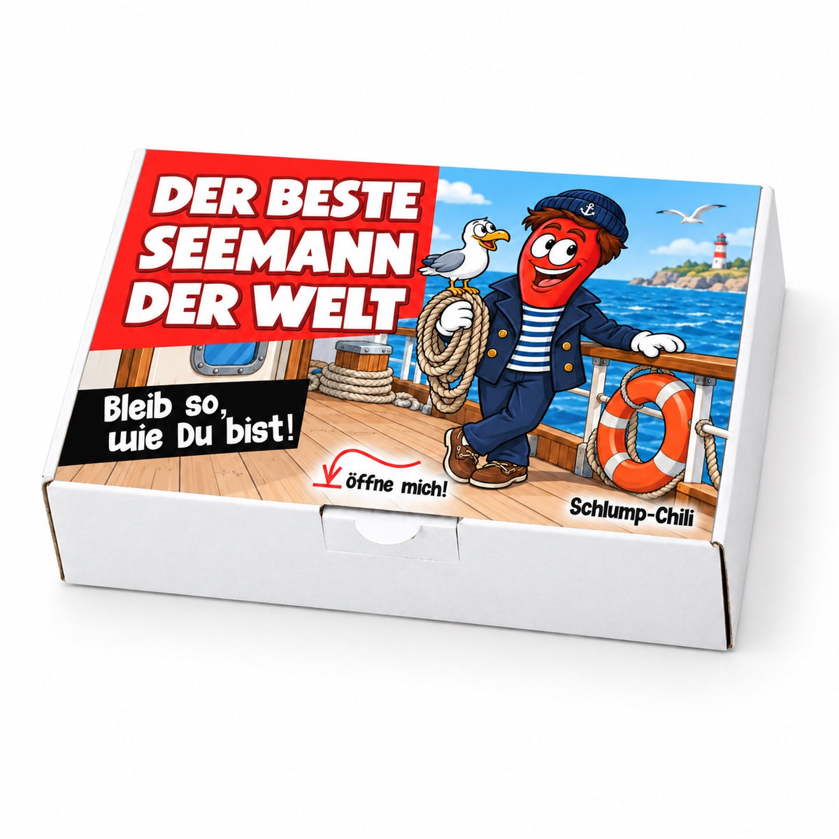 Der beste Seemann der Welt – Geschenkschachtel schräg