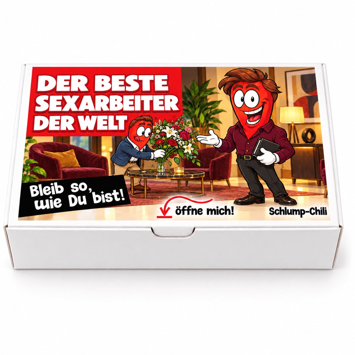 Der beste Sexarbeiter der Welt – Geschenkschachtel frontal