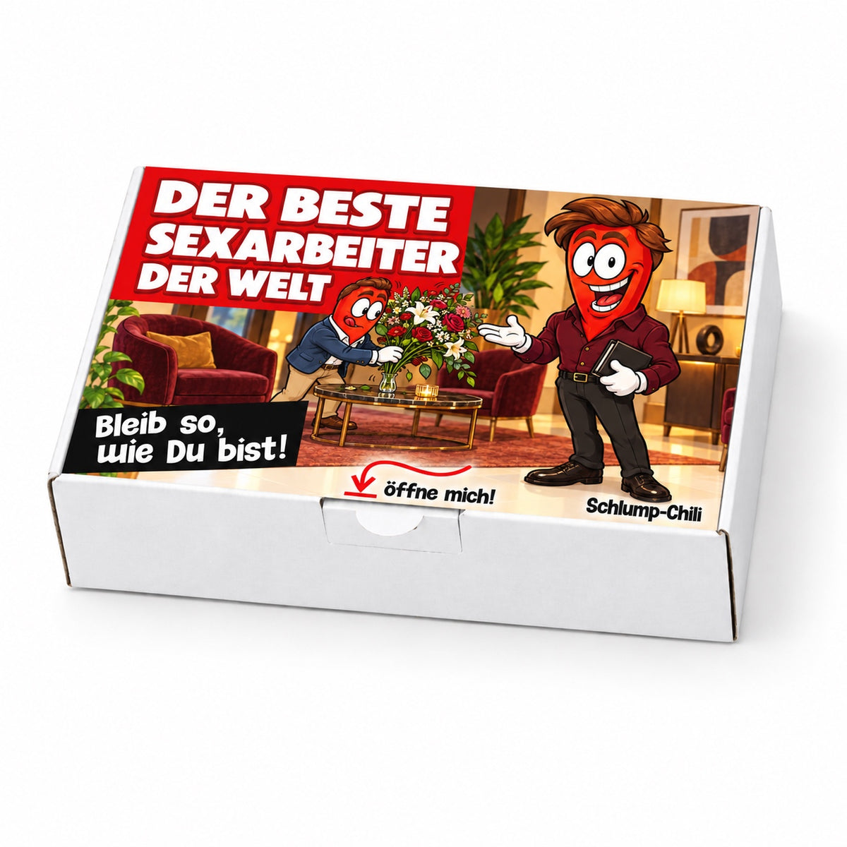Der beste Sexarbeiter der Welt – Geschenkschachtel schräg