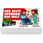 Der beste Spender der Welt – Frontansicht der Chili-Geschenkbox mit Blutspende-Motiv