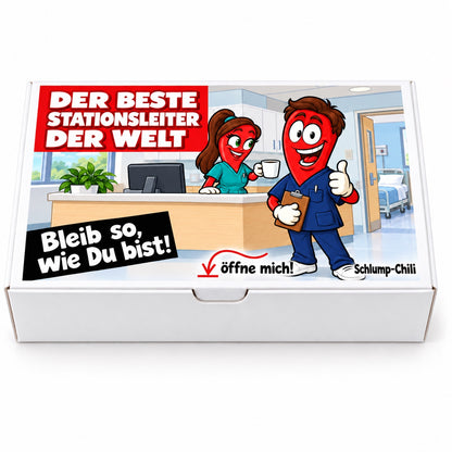 Der beste Stationsleiter der Welt – Vorderansicht