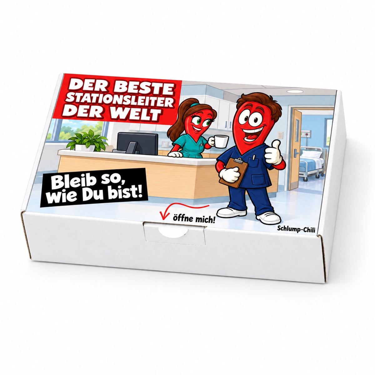Der beste Stationsleiter der Welt – Schrägansicht