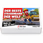Der beste Straßenbauer der Welt – Geschenkbox Vorderansicht