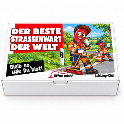 Der beste Straßenwart der Welt – Schachtel frontal