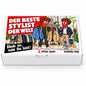 Der beste Stylist der Welt – Geschenkbox Vorderansicht