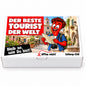 Der beste Tourist der Welt – Geschenkbox Vorderansicht
