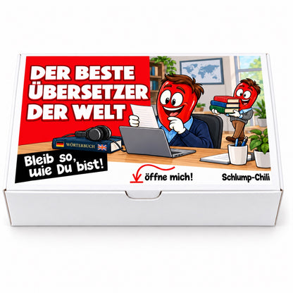 Der beste Übersetzer der Welt – Geschenkschachtel frontal