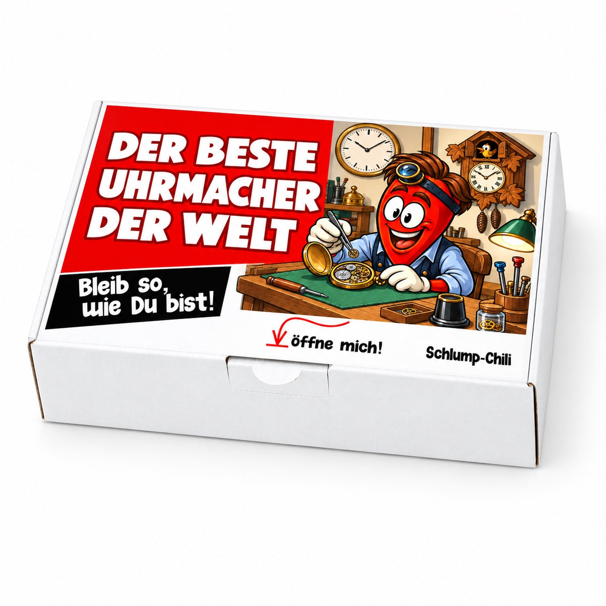 Der beste Uhrmacher der Welt – Geschenkschachtel schräg