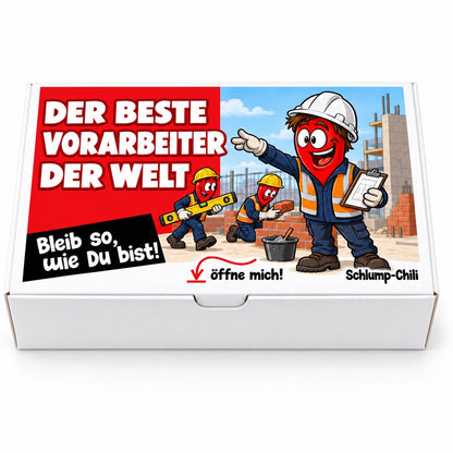 Der beste Vorarbeiter der Welt – Geschenkschachtel frontal