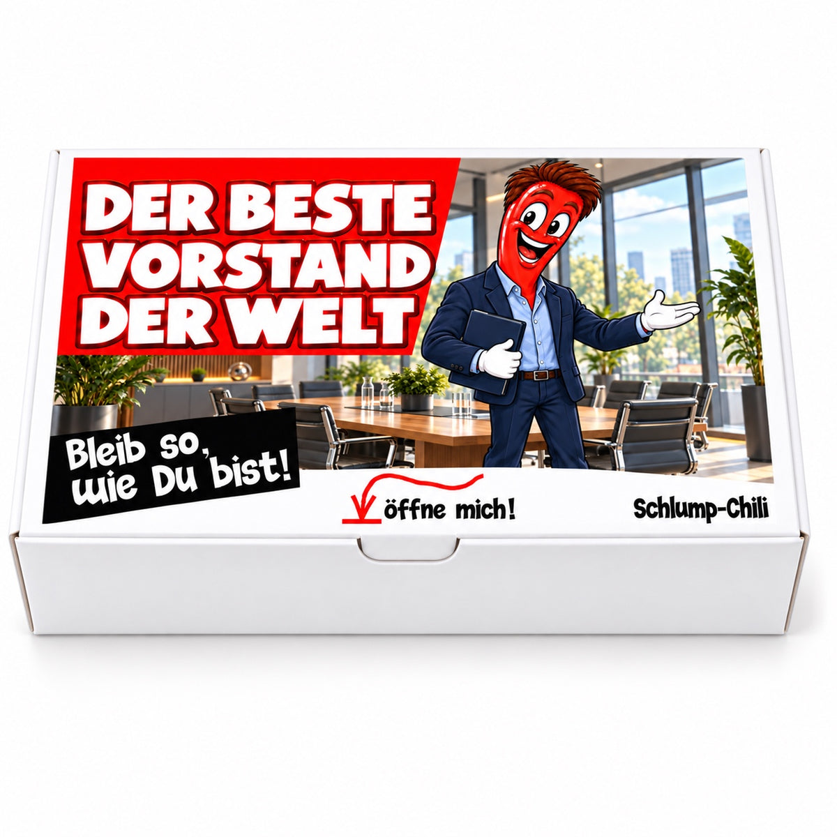 Der beste Vorstand der Welt – Geschenkbox Vorderansicht
