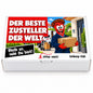 Der beste Zusteller der Welt – Geschenkbox Vorderansicht