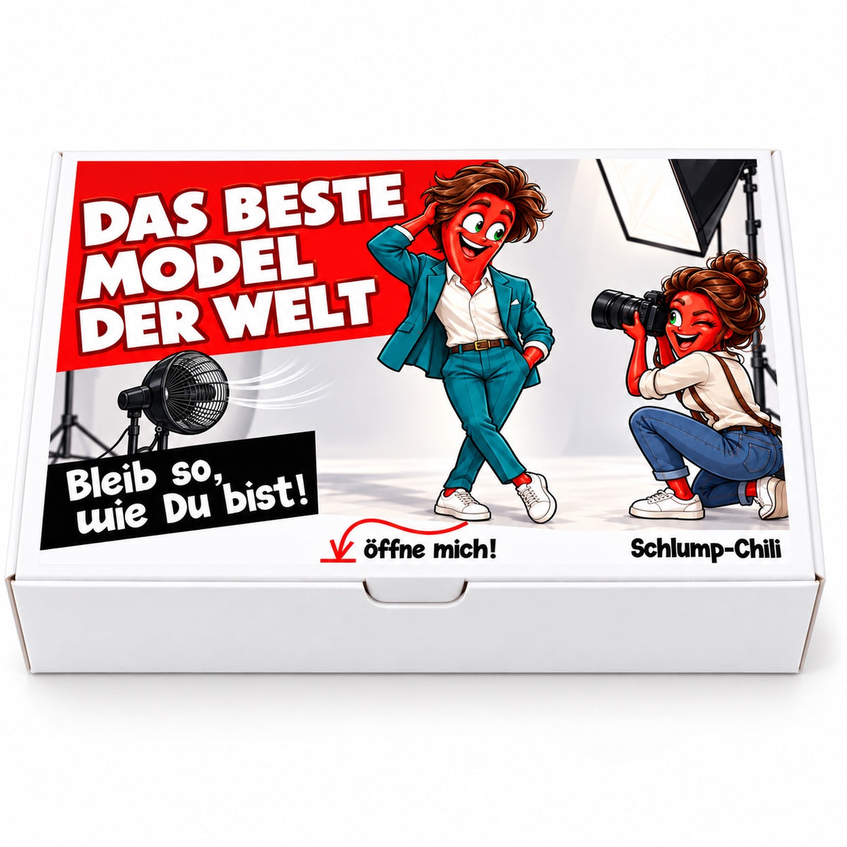 Das beste Model der Welt – weiße Geschenkbox, Vorderansicht
