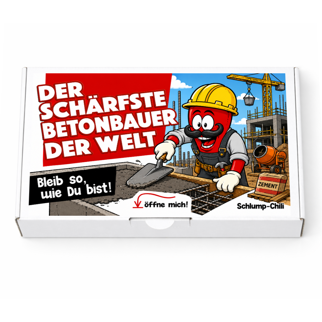 Der schärfste Betonbauer der Welt - Ein witziges Geschenk für Handwerker im Bau