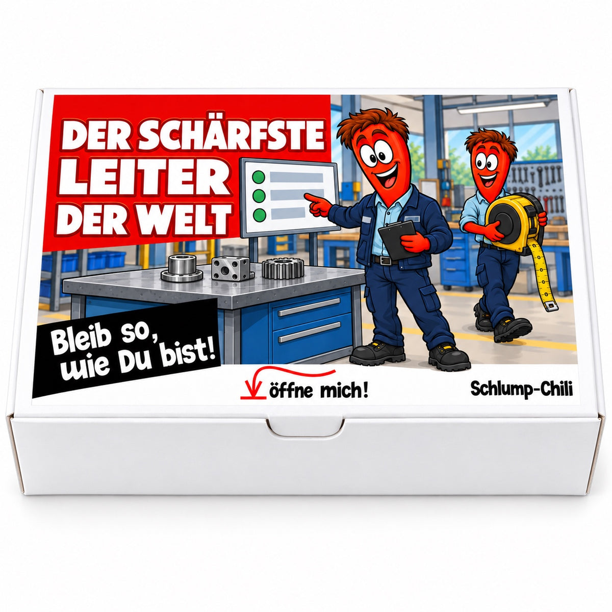 Der schärfste Leiter der Welt – Betriebsleiter – Frontansicht