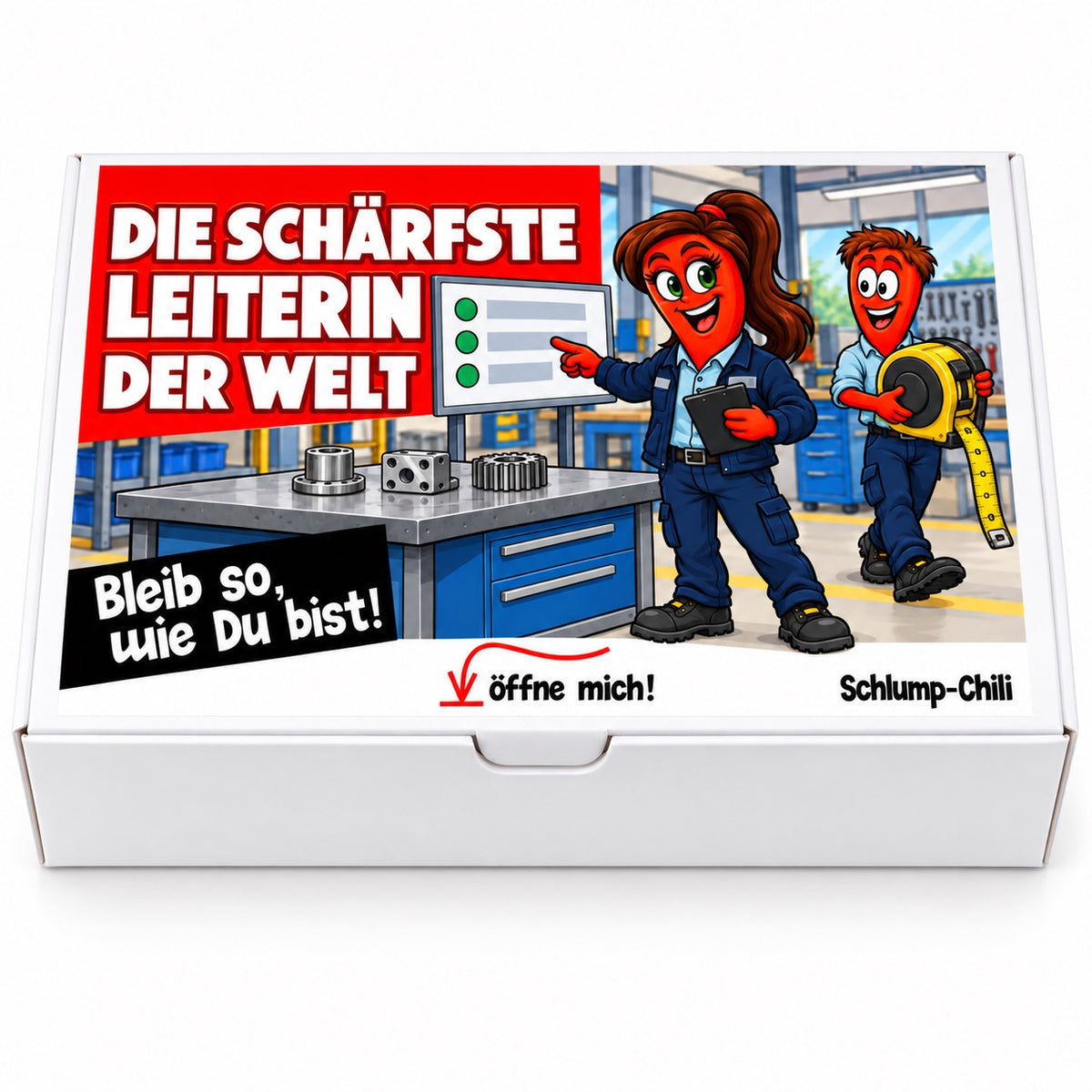 Die schärfste Leiterin der Welt – Betriebsleiterin – Frontansicht