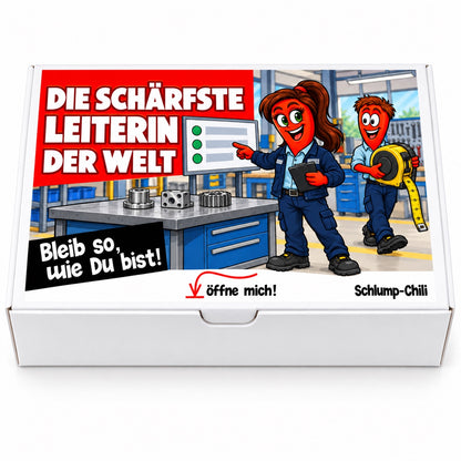 Die schärfste Leiterin der Welt – Betriebsleiterin – Frontansicht