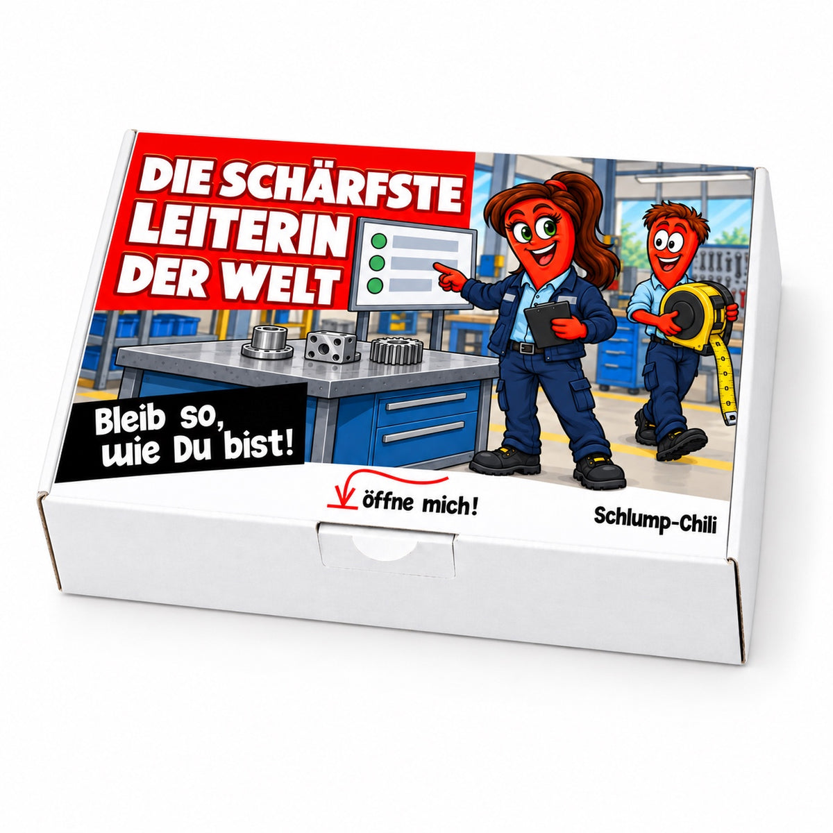 Die schärfste Leiterin der Welt – Betriebsleiterin – Schrägansicht