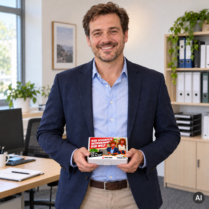 Der schärfste Betriebswirt der Welt – Geschenkidee (AI)