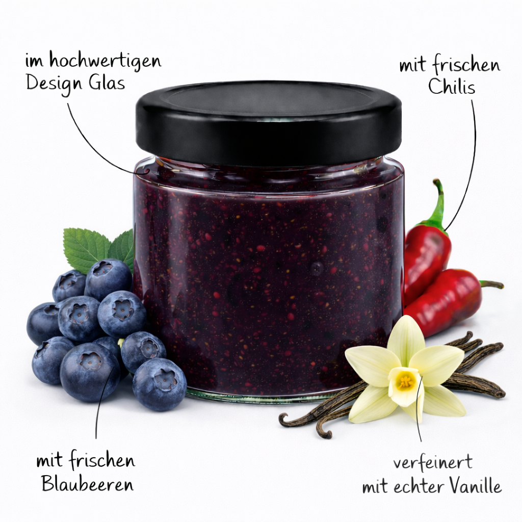 KATI - Blaubeere Vanille Chili Fruchtaufstrich