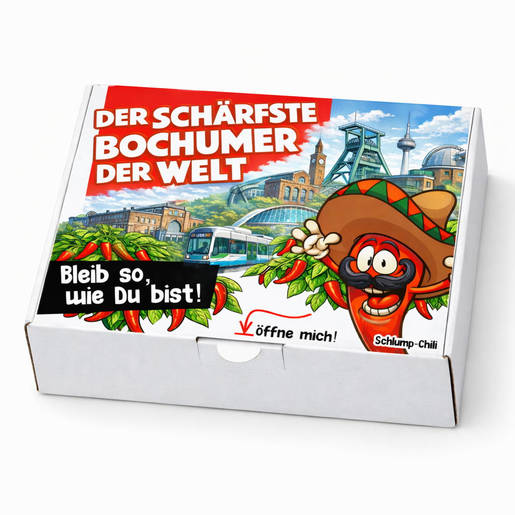 Der schärfste Bochumer der Welt – Männer Chili Geschenkset & Souvenir