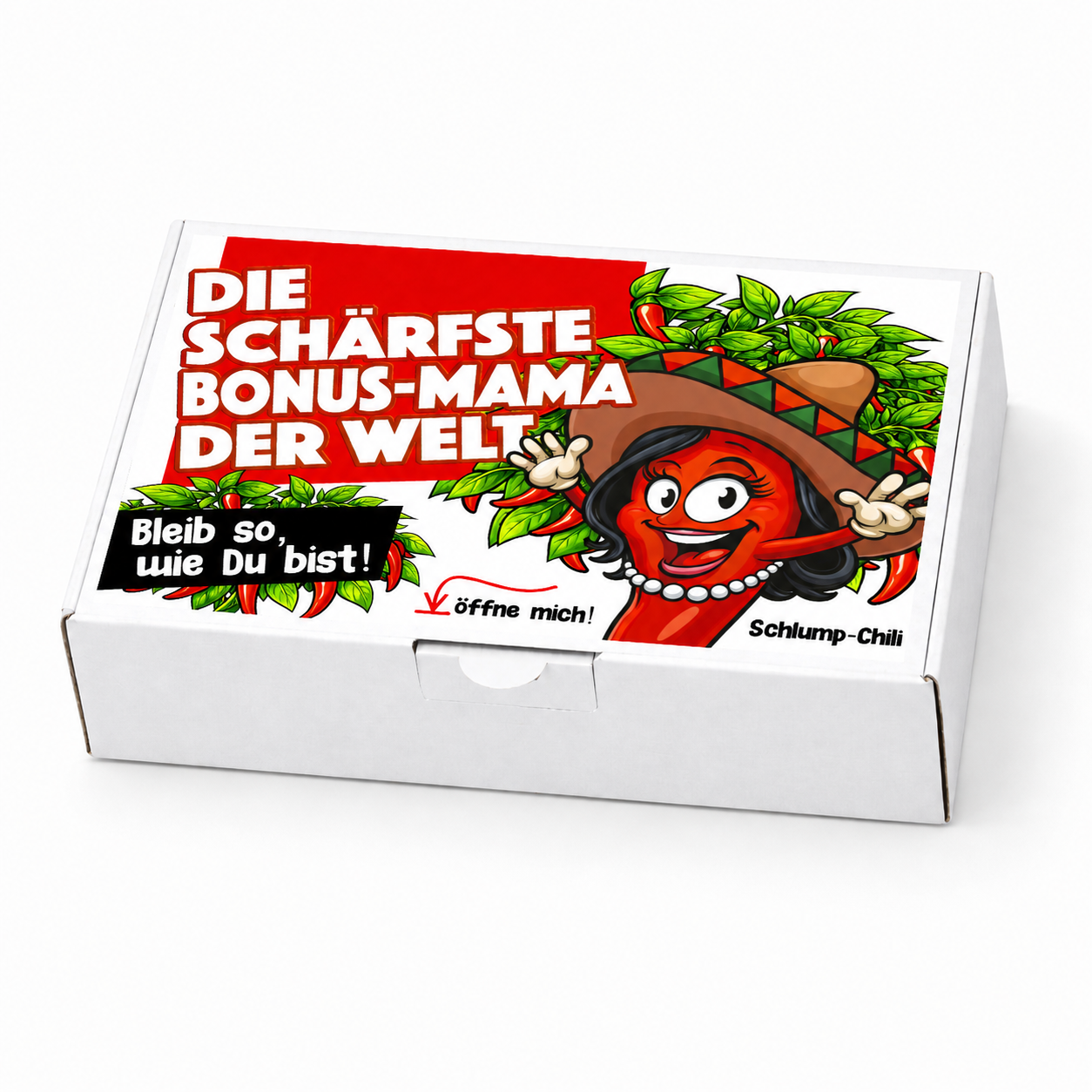 Die schärfste Bonus-Mama der Welt - Ein witziges Geschenk Set für die Stiefmutter, Schwiegermutter & Adoptivmutter