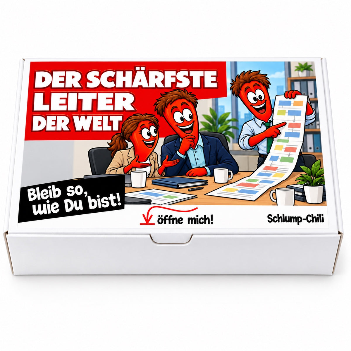 Der schärfste Leiter der Welt – Büroleiter – Frontansicht