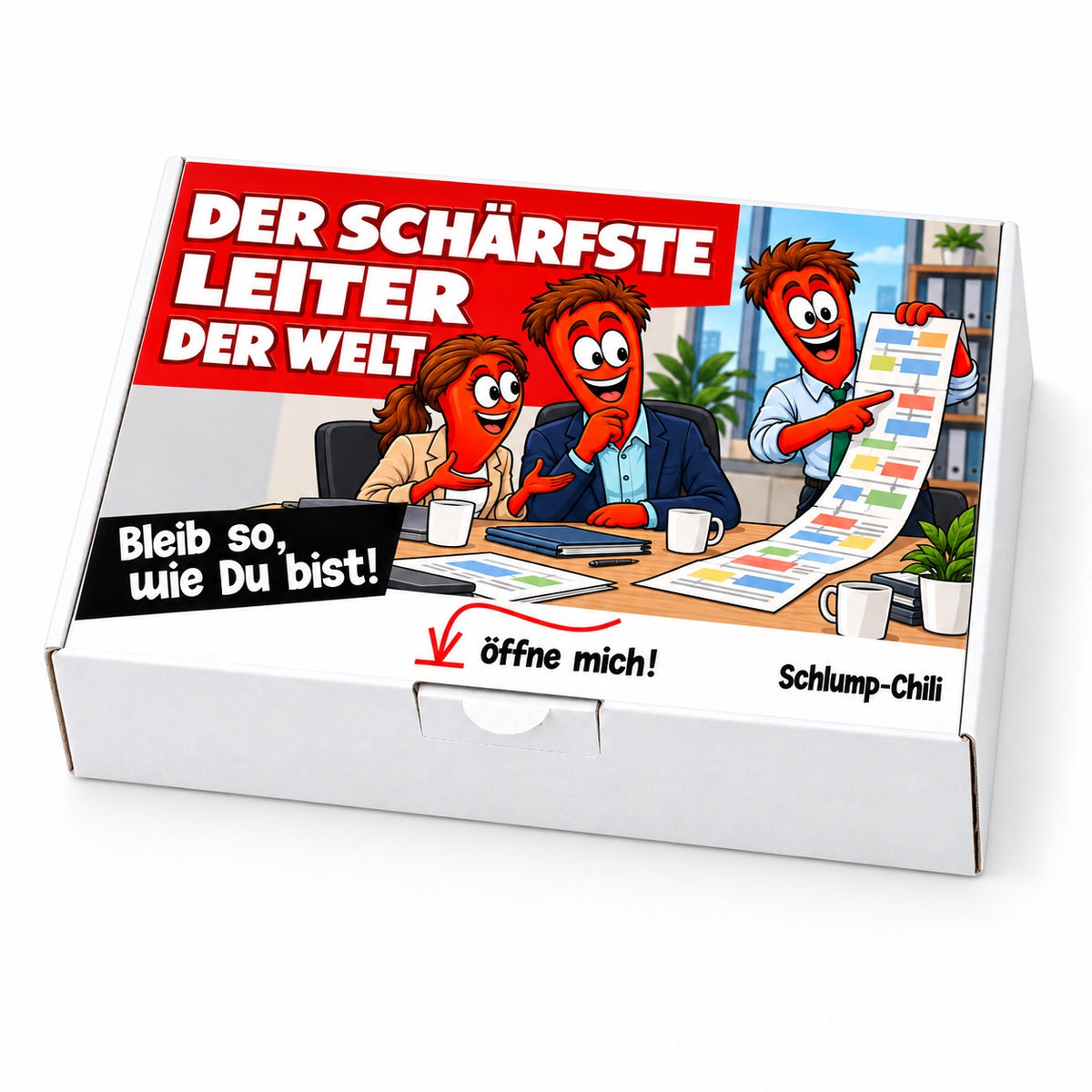 Der schärfste Leiter der Welt – Büroleiter – Schrägansicht