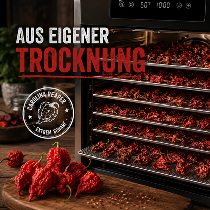 Dry Reaper - Getrocknete Carolina Reaper Chili im Aromaschutzbeutel