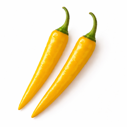 Frische Cayenne Chili (rot, gelb, grün)