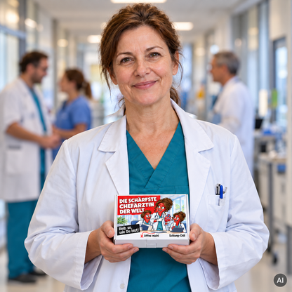 Die schärfste Chefärztin der Welt – Geschenkidee (AI)