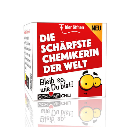 Die schärfste Chemikerin der Welt 👩🏻‍🔬 Ein witziges Chemie Geschenk Set!