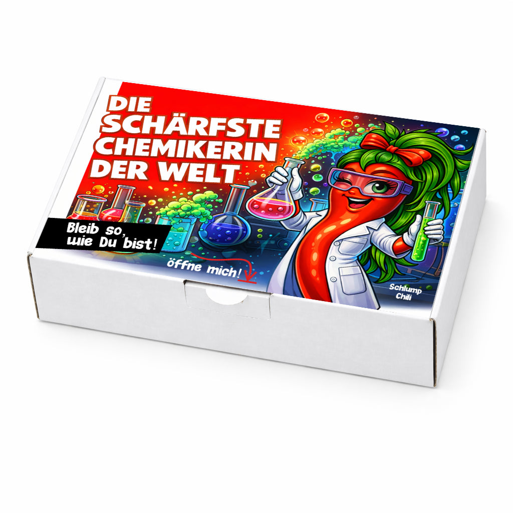 Die schärfste Chemikerin der Welt 👩🏻‍🔬 Ein witziges Chemie Geschenk Set!