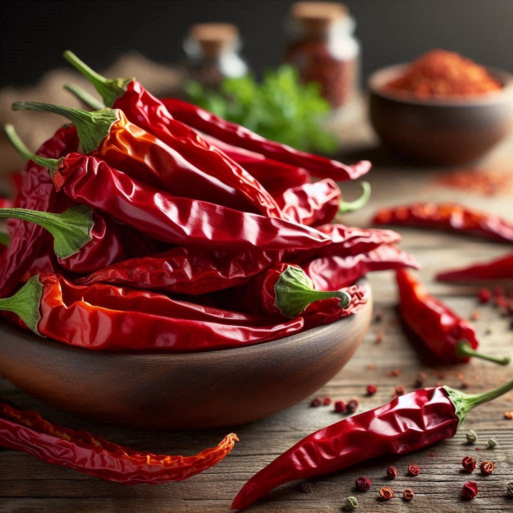 getrocknete Cayenne Chili