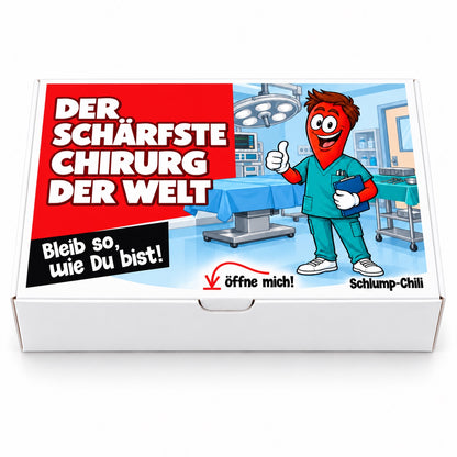 Der schärfste Chirurg der Welt – Geschenkschachtel frontal