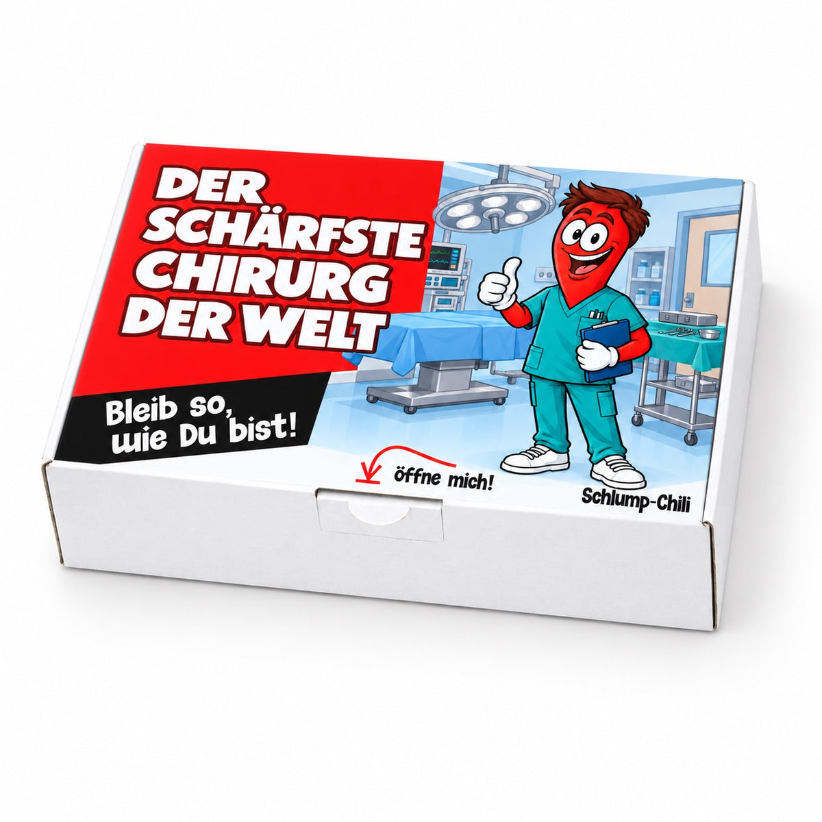 Der schärfste Chirurg der Welt – Geschenkschachtel schräg