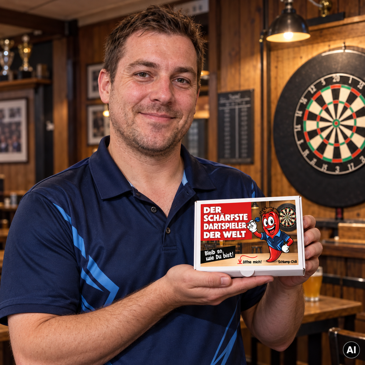 Der schärfste Dartspieler der Welt - Ein witziges Geschenk!