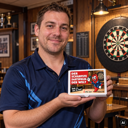 Der schärfste Dartspieler der Welt - Ein witziges Geschenk!