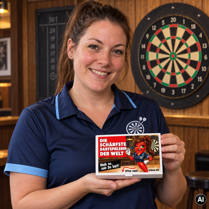 Die schärfste Dartspielerin der Welt - Ein witziges Geschenk!