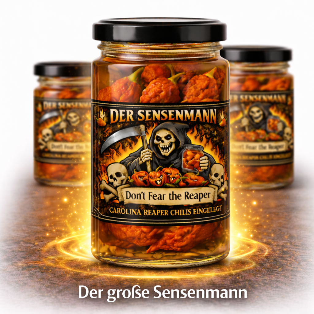 Der Sensenmann - Carolina Reaper Chils eingelegt