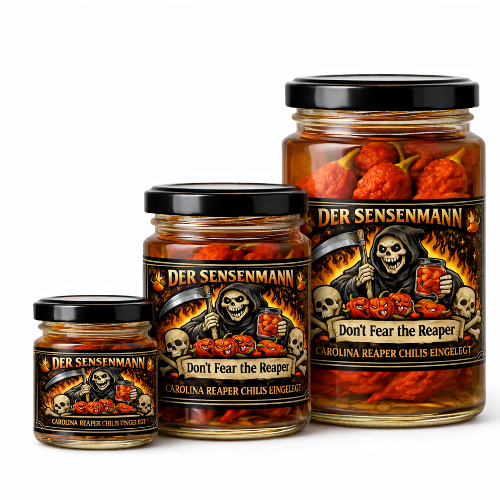 Der Sensenmann - Carolina Reaper Chils eingelegt