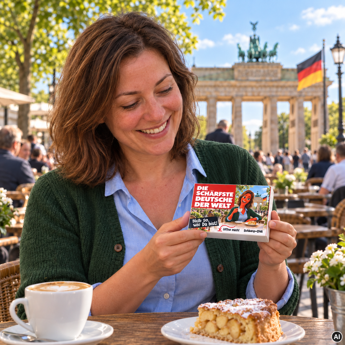 Die schärfste Deutsche der Welt – Geschenkidee (AI)